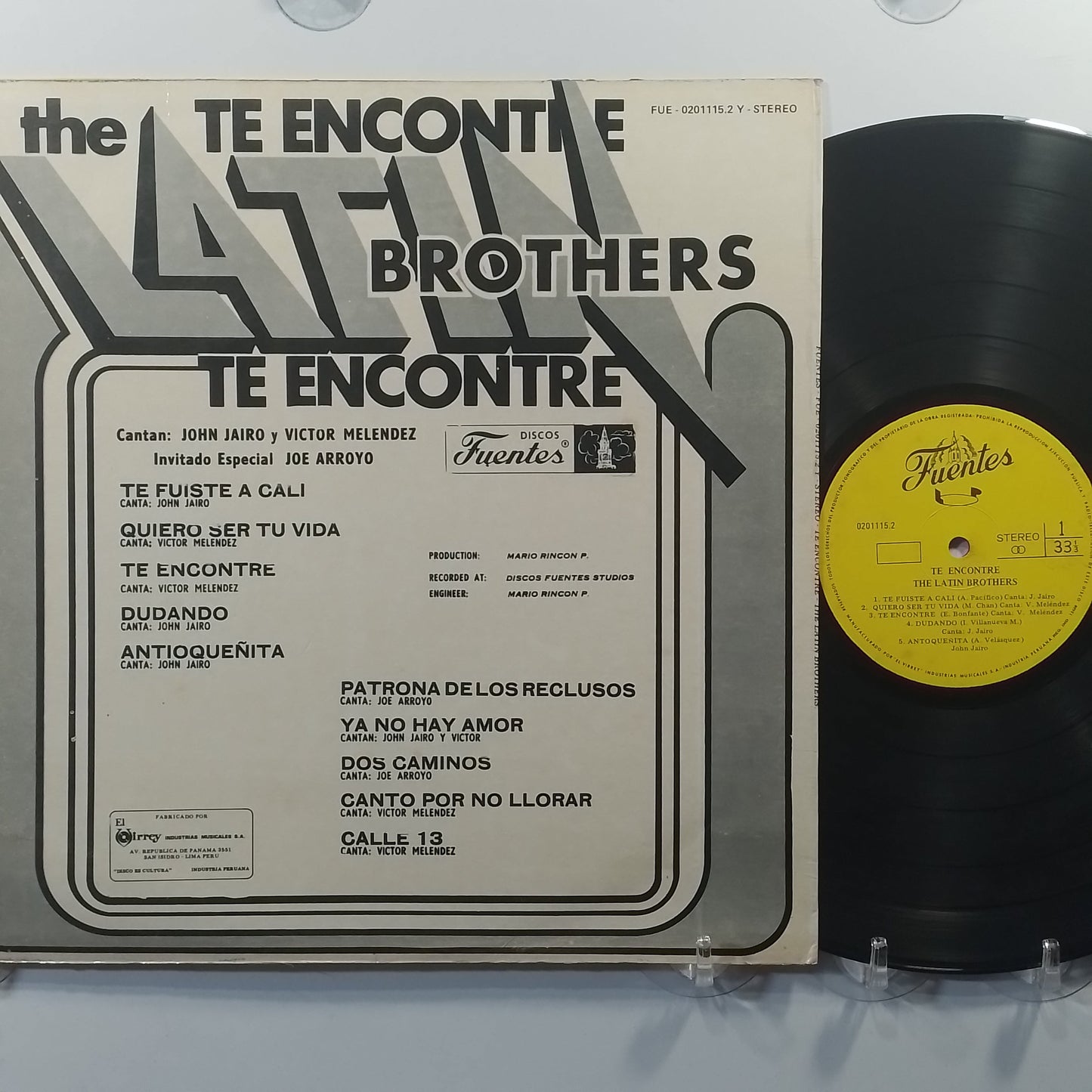 lp The Latin Brothers Te Encontre made peru 1976 salsa