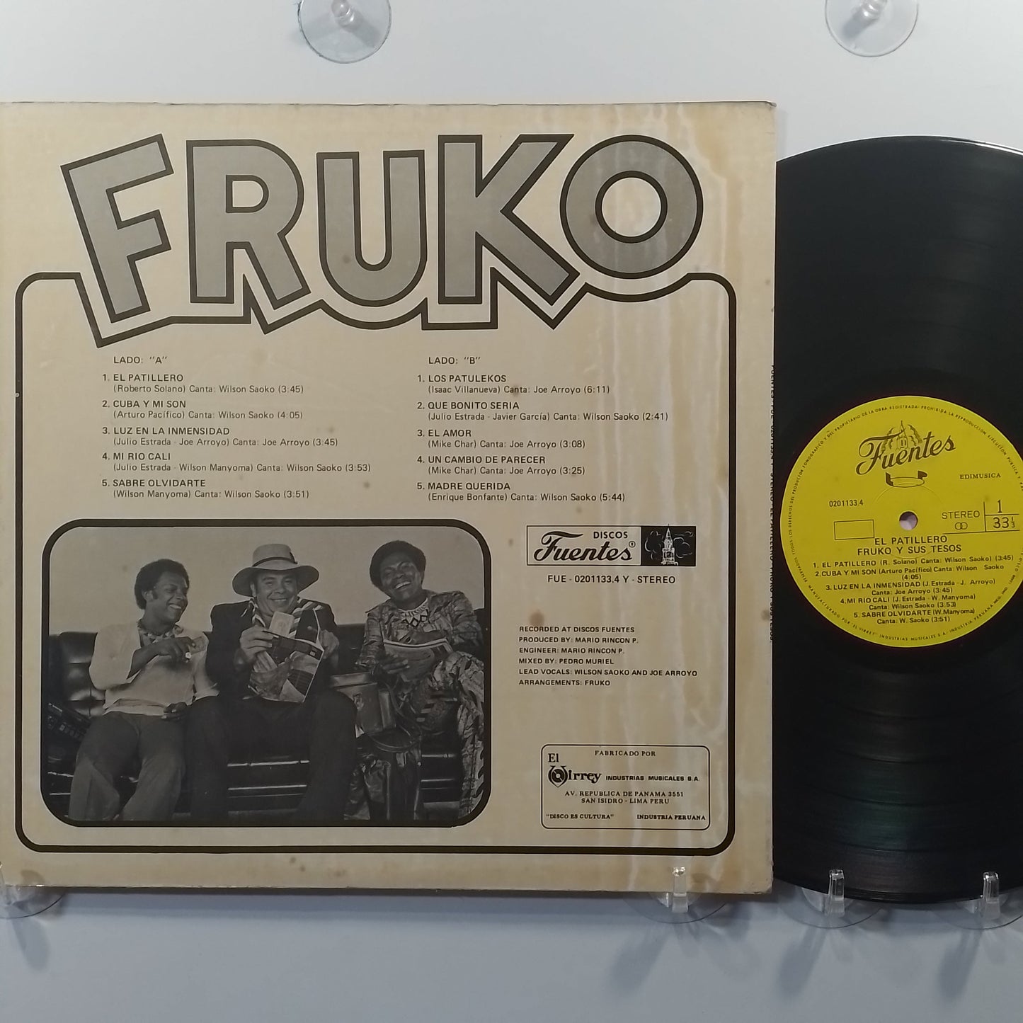 lp Fruko El Patillero made peru 1977 salsa