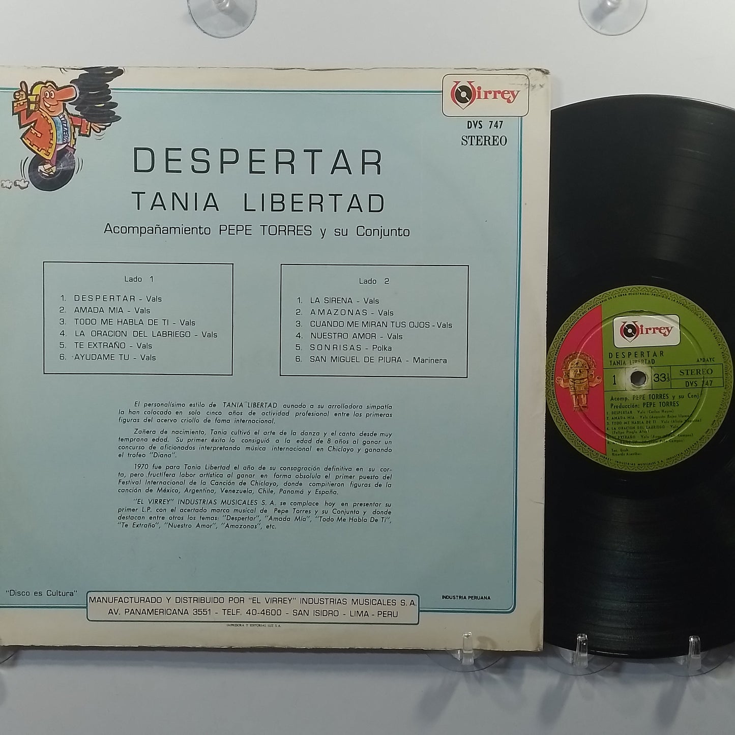 lp Tania Libertad Despertar made peru 1971 criollo folk