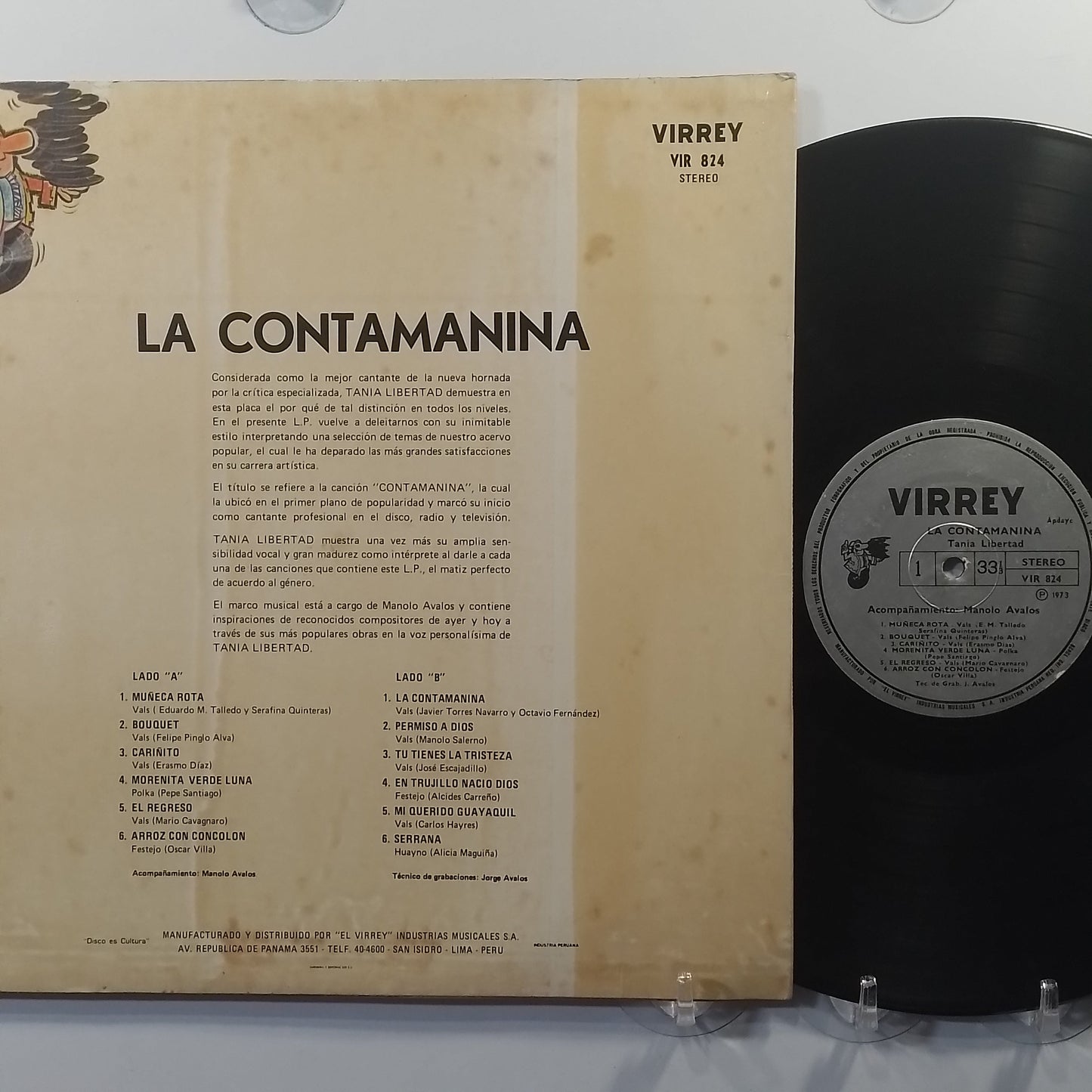 lp Tania Libertad La Contamanina made peru 1973 vals criolla folk