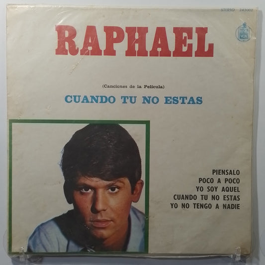 lp Raphael Cuando Tu No Estas made colombia 1966 balada español