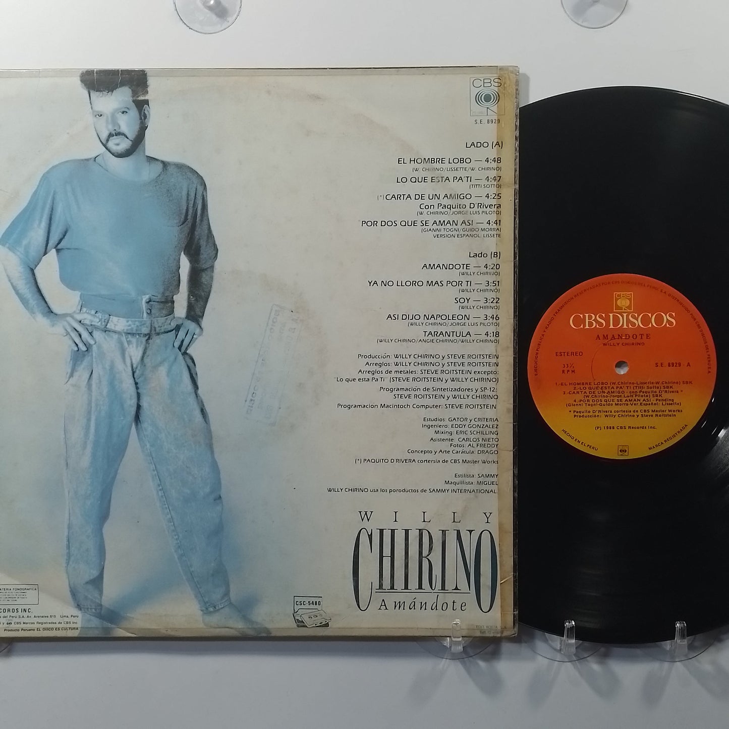 lp Willy Chirino Amandote made peru 1988 salsa
