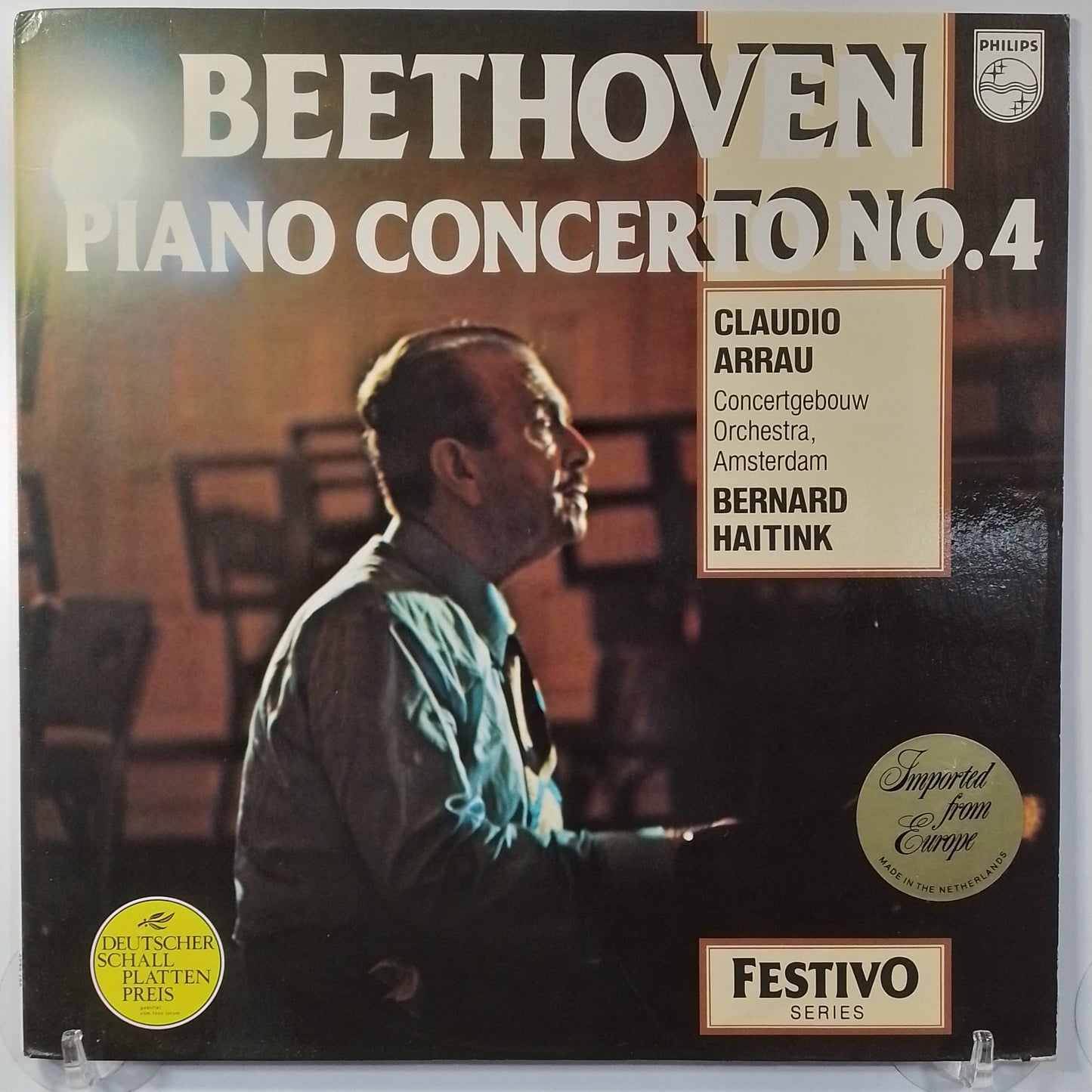 lp Claudio Arrau Beethoven Piano Concerto No 4 made holanda 1964 clasico