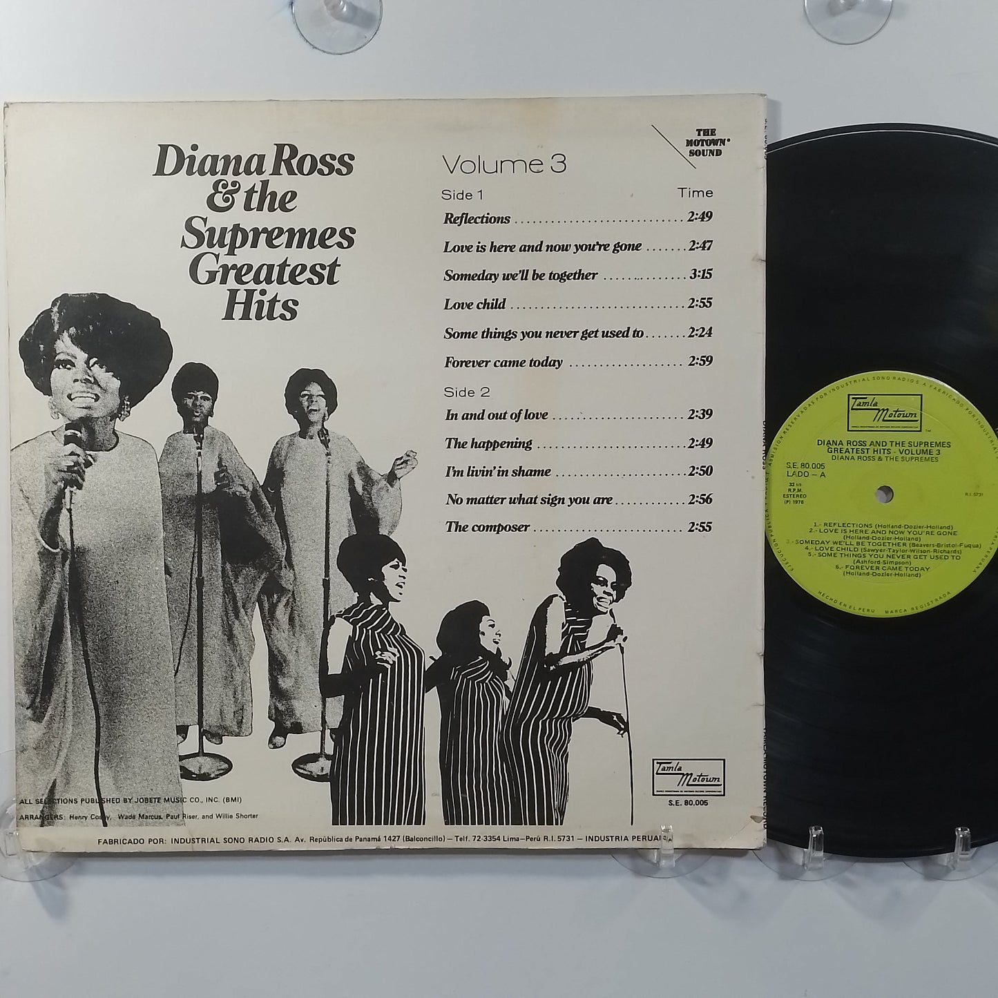 lp Diana Ross & The Supremes Greatest Hits Volume 3 made peru 1976 soul