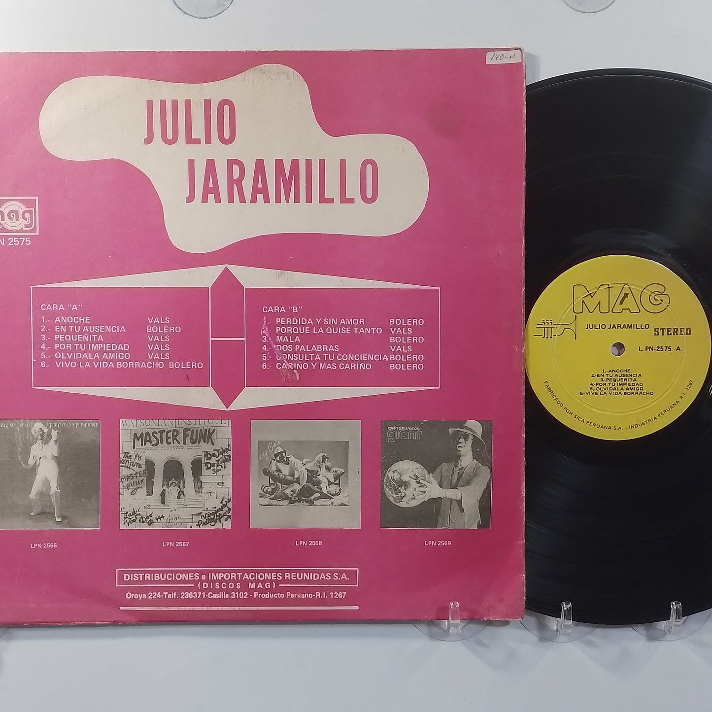 lp Julio Jaramillo Julio Jaramillo made peru 1977 latin bolero