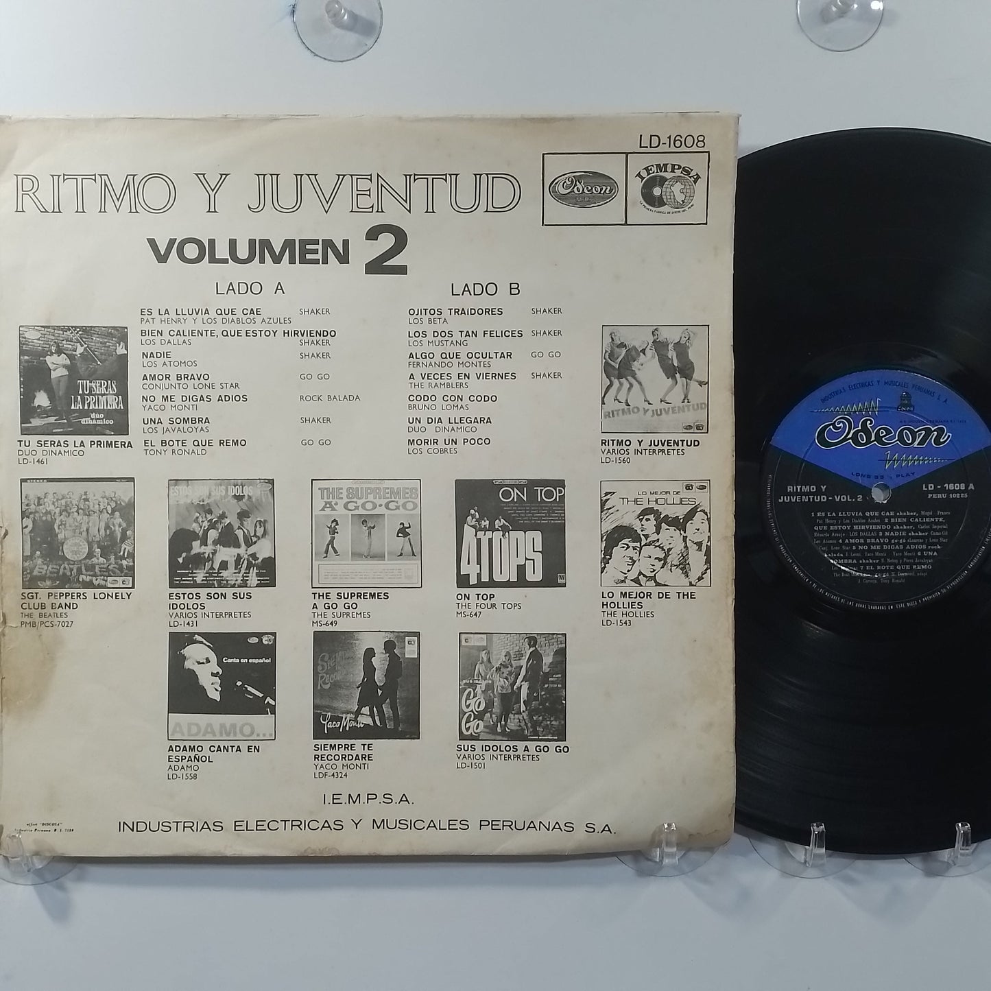 lp Ritmo Y Juventud Volumen 2 Pat Henry Y Sus Diablos Azules made peru 1970 latin rock