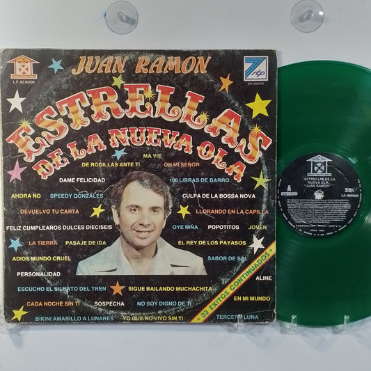 lp Juan Ramon Estrellas De La Nueva Ola made peru 1982 color verde latin pop