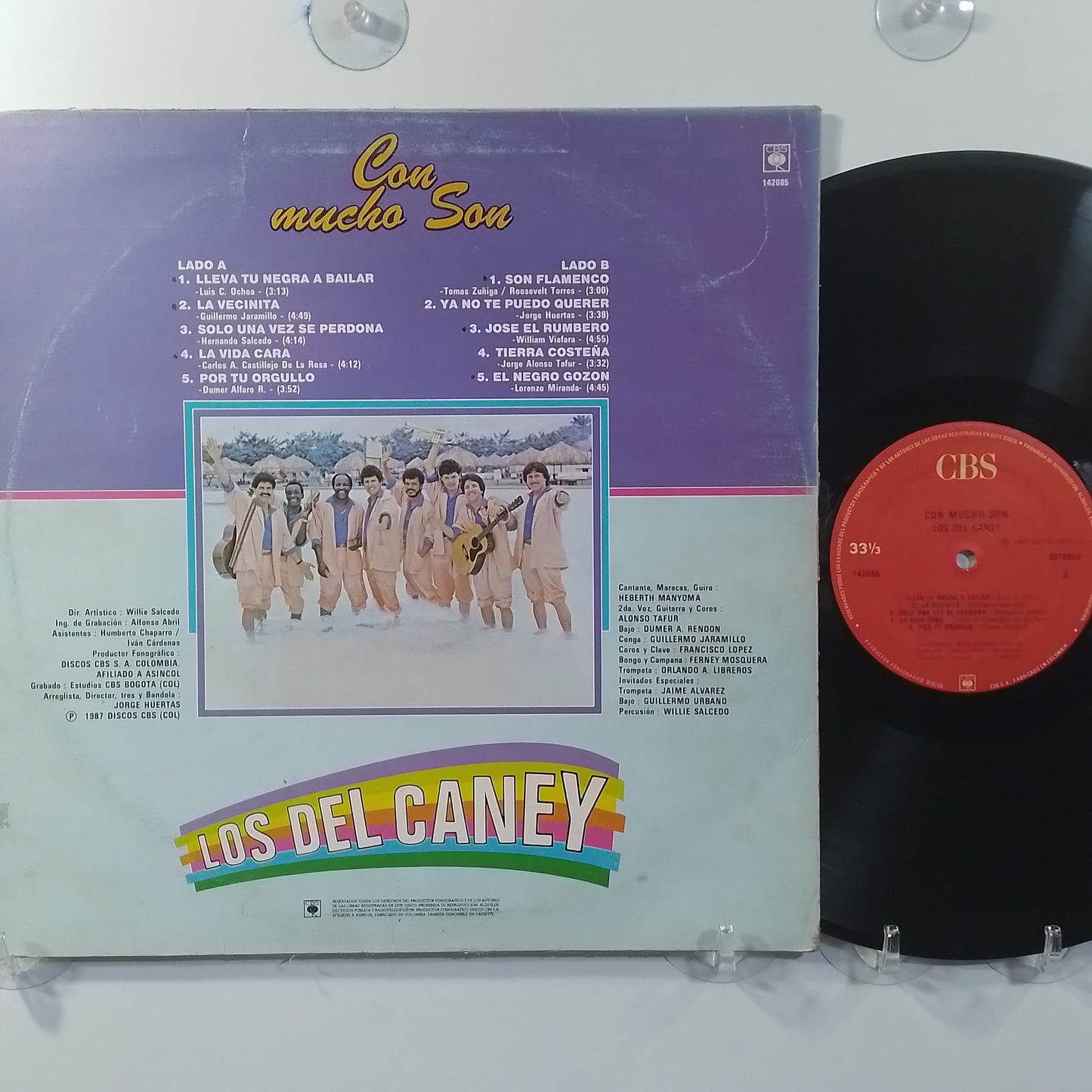 lp Los Del Caney Con Mucho Son made colombia 1987 salsa