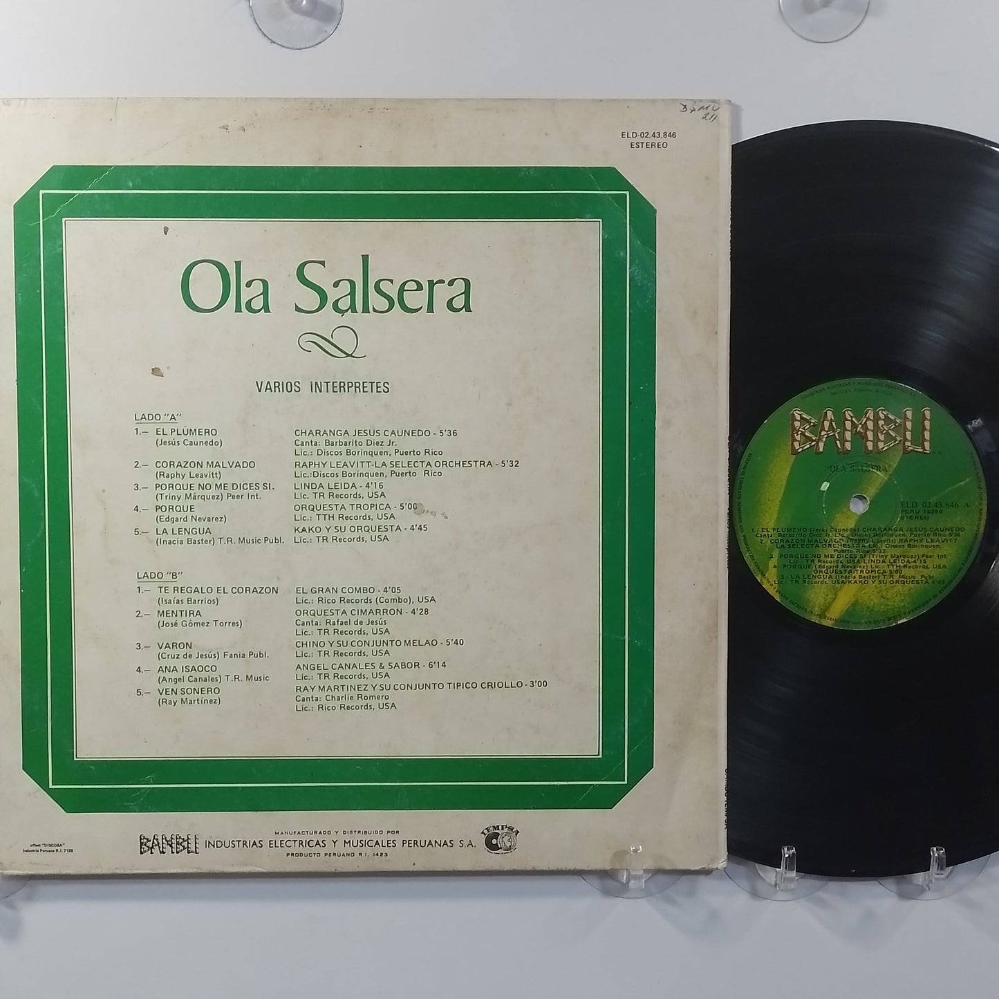lp Ola Salsera El Gran Combo Angel Canales Raphy Leavitt varios made peru 1980 salsa