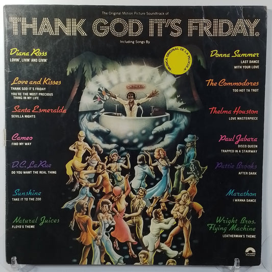 x2 lp Thank God It's Friday Donna Summer Diana Ross The Commodores varios made peru 1978 gatefold soundtrack