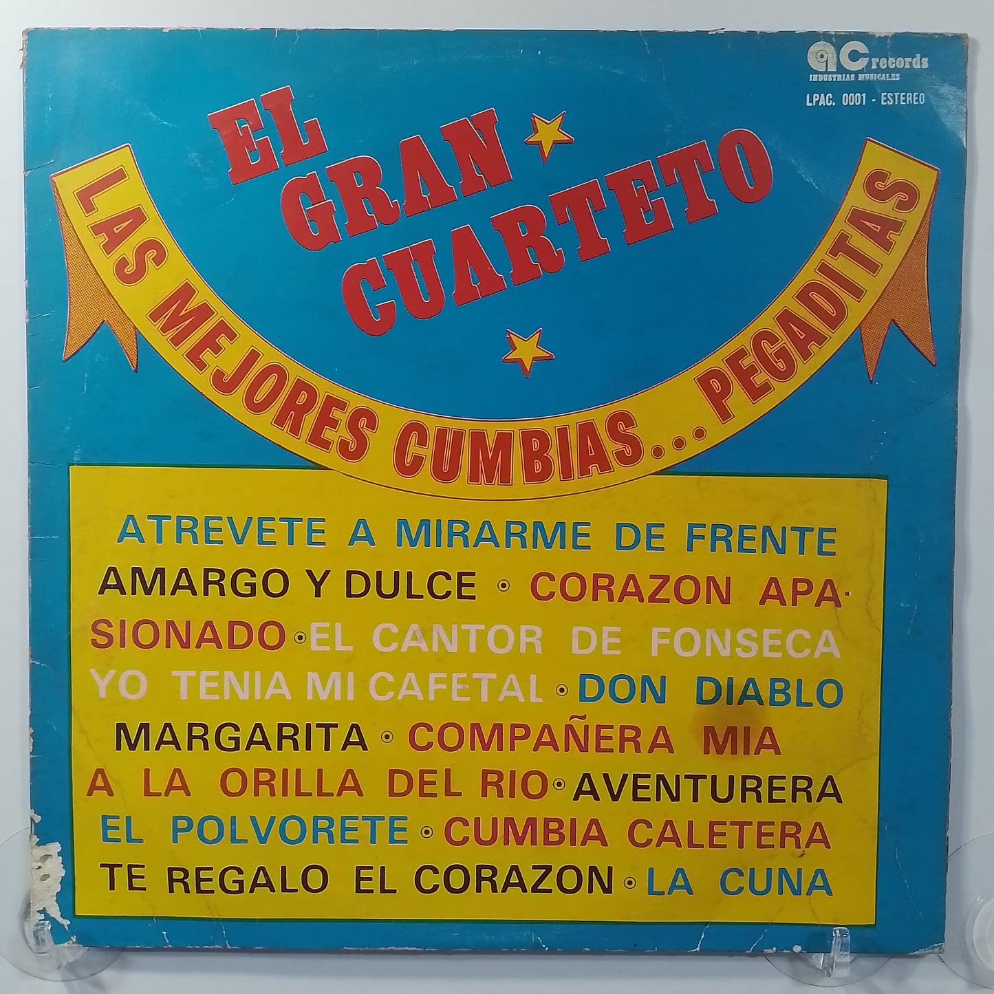 lp El Gran Cuarteto Las Mejores Cumbias Pegaditas made peru 1981 latin cumbia
