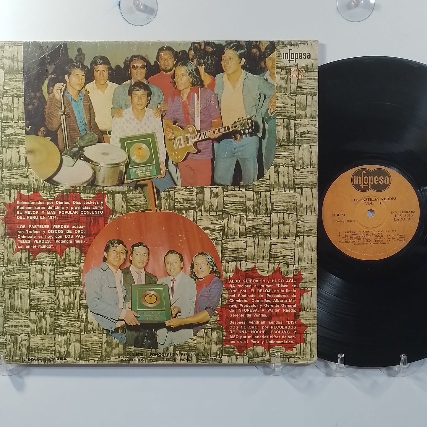 lp Los Pasteles Verdes vol 2 made peru 1975 latin pop