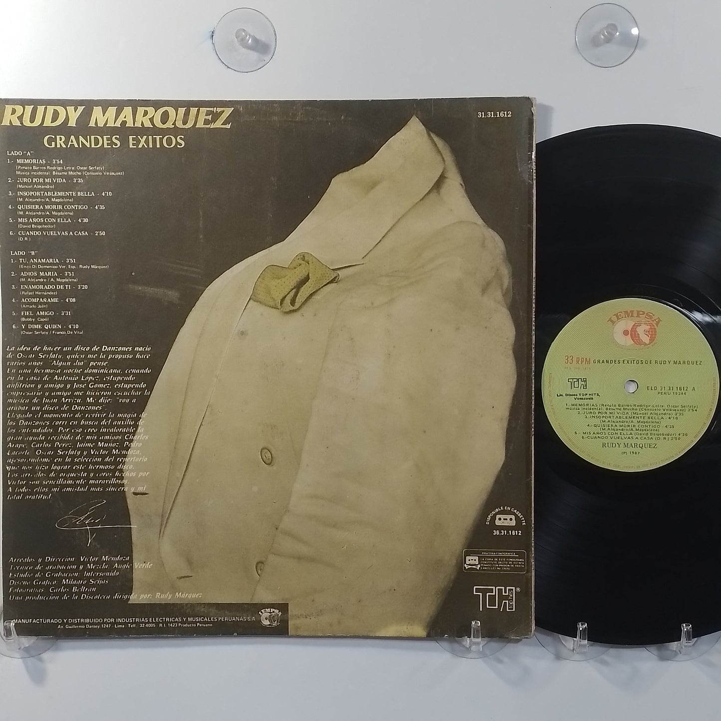 lp rudy marquez grandes exitos made peru 1987 latin pop