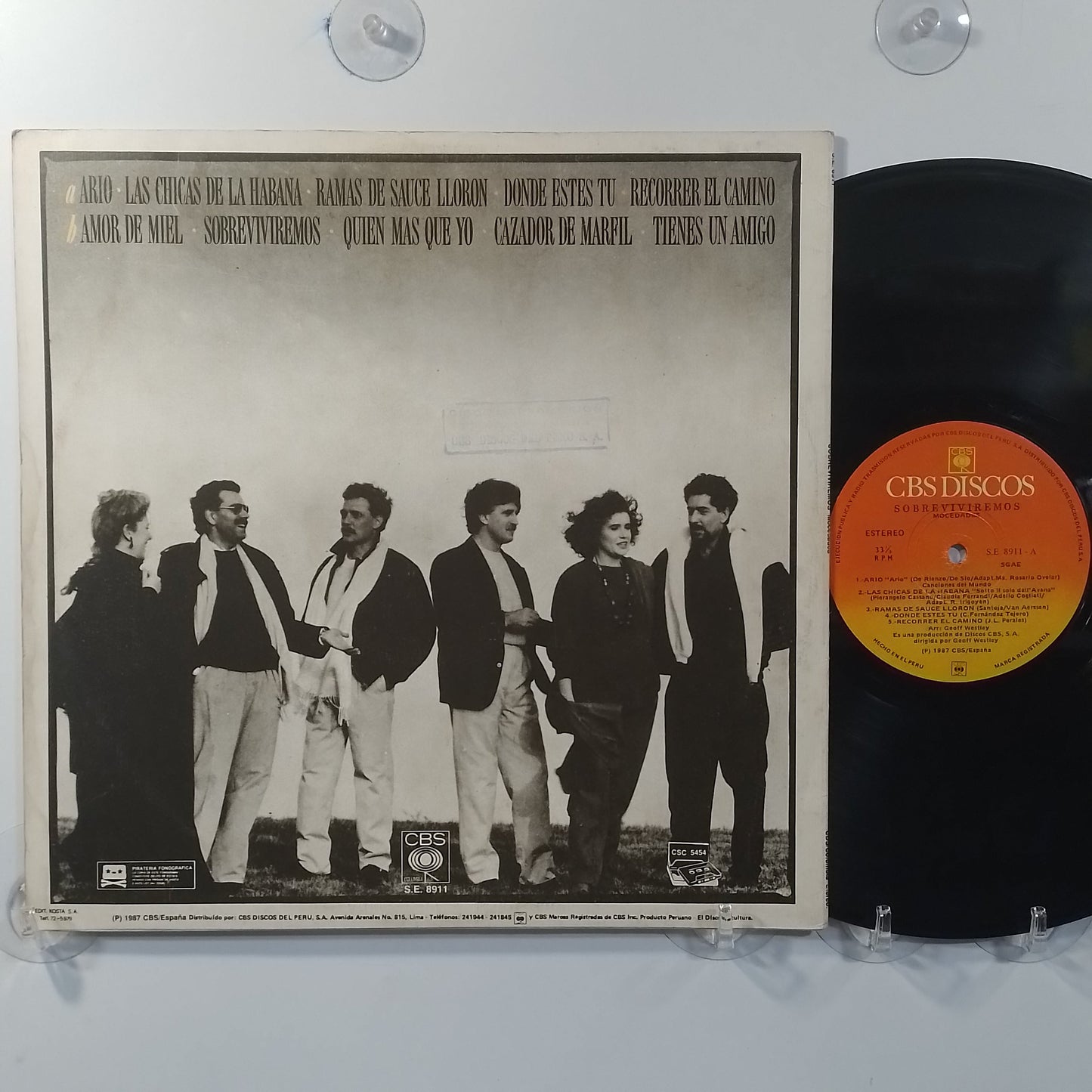lp Mocedades Sobreviviremos made peru 1987 latin pop