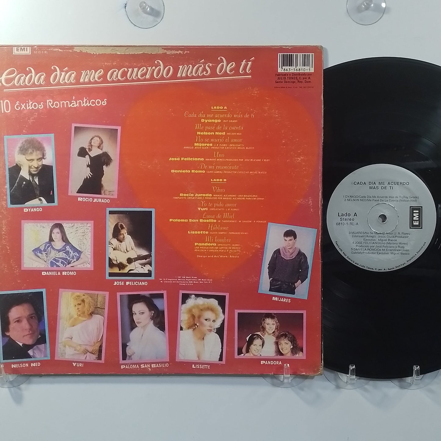 lp Cada Dia Me Acuerdo Mas De Ti Dyango Mijares Pandora varios made peru 1987 dominicana