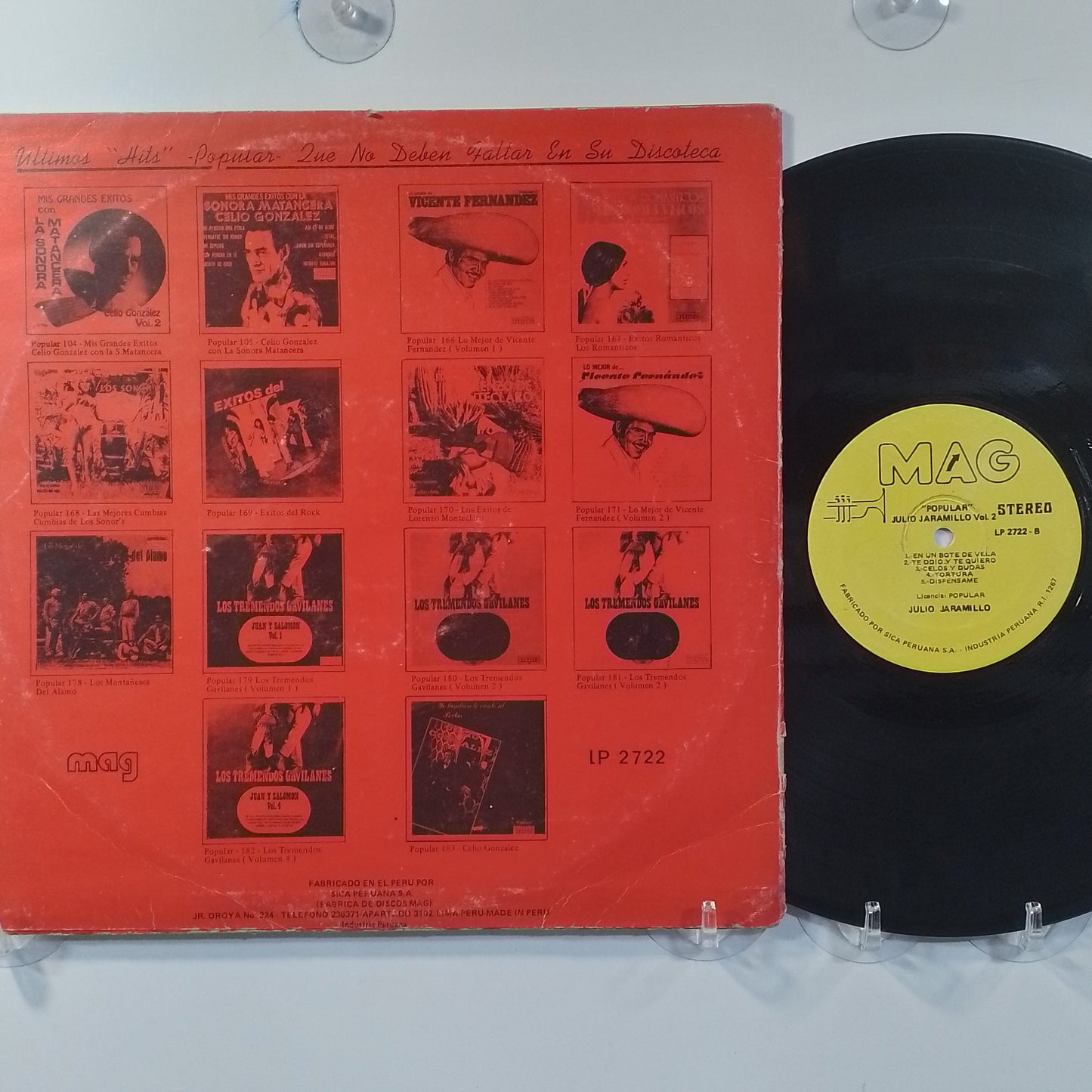 lp julio jaramillo vol 2 made peru 1975 bolero latin