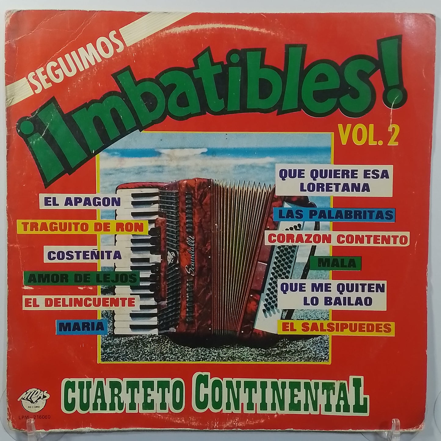 lp Cuarteto Continental Imbatibles vol 2 made peru 1985 latin cumbia