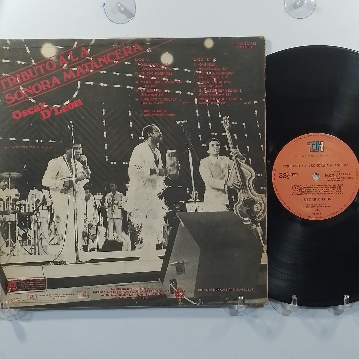 lp Oscar D Leon Tributo A La Sonora Matancera made peru 1984 salsa