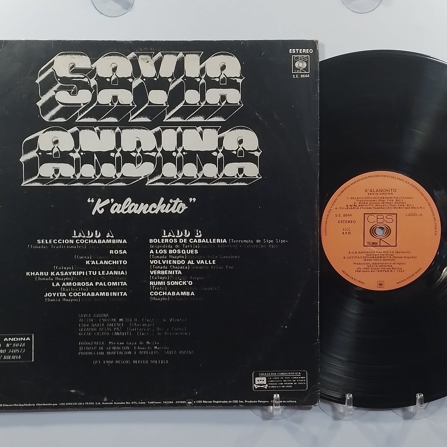 lp Savia Andina K'alanchito made peru 1983 andean folk