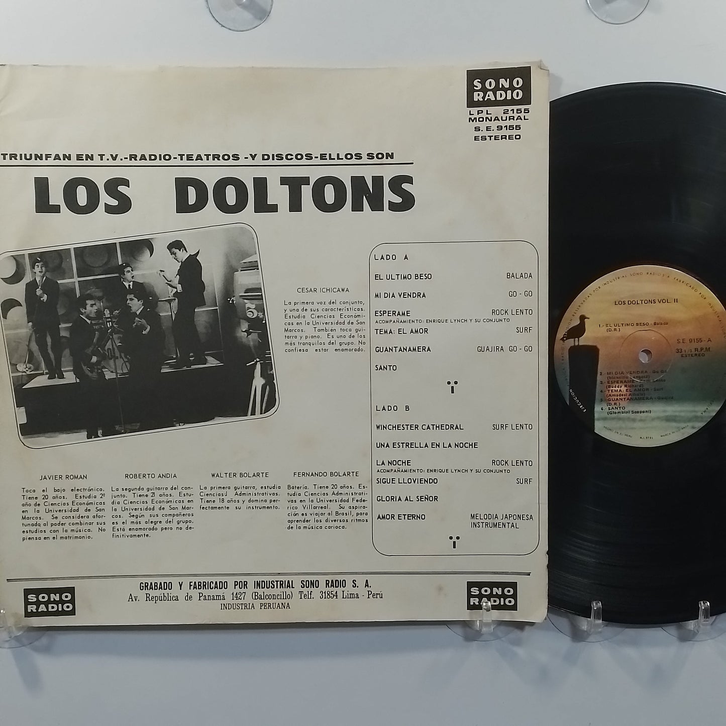 lp los doltons vol 2 made peru 1967 latin rock