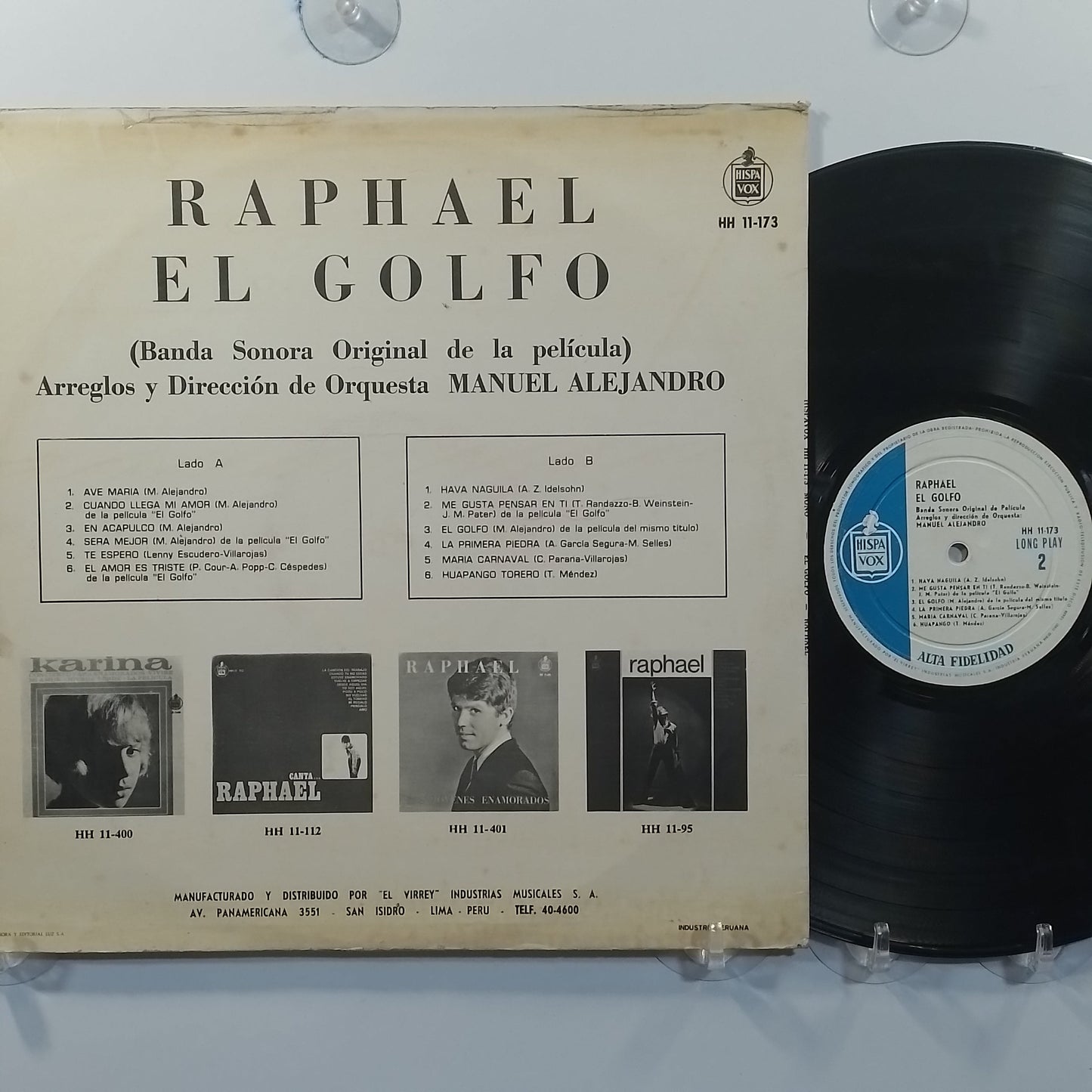 lp raphael el golfo made peru 1968 latin pop