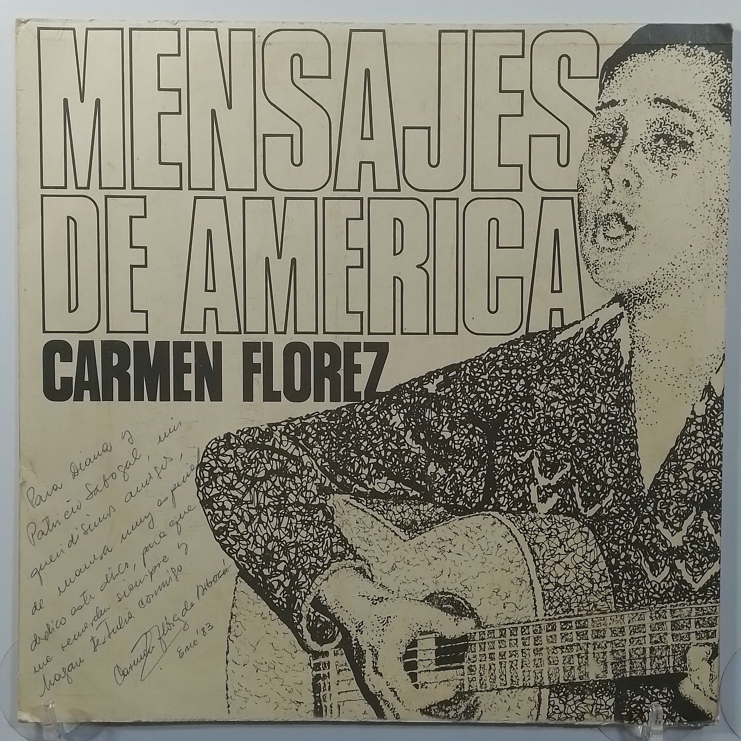 lp Carmen Florez Mensajes De America made peru 1979 latin folk