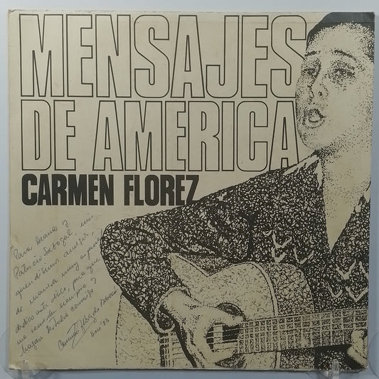 lp Carmen Florez Mensajes De America made peru 1979 latin folk