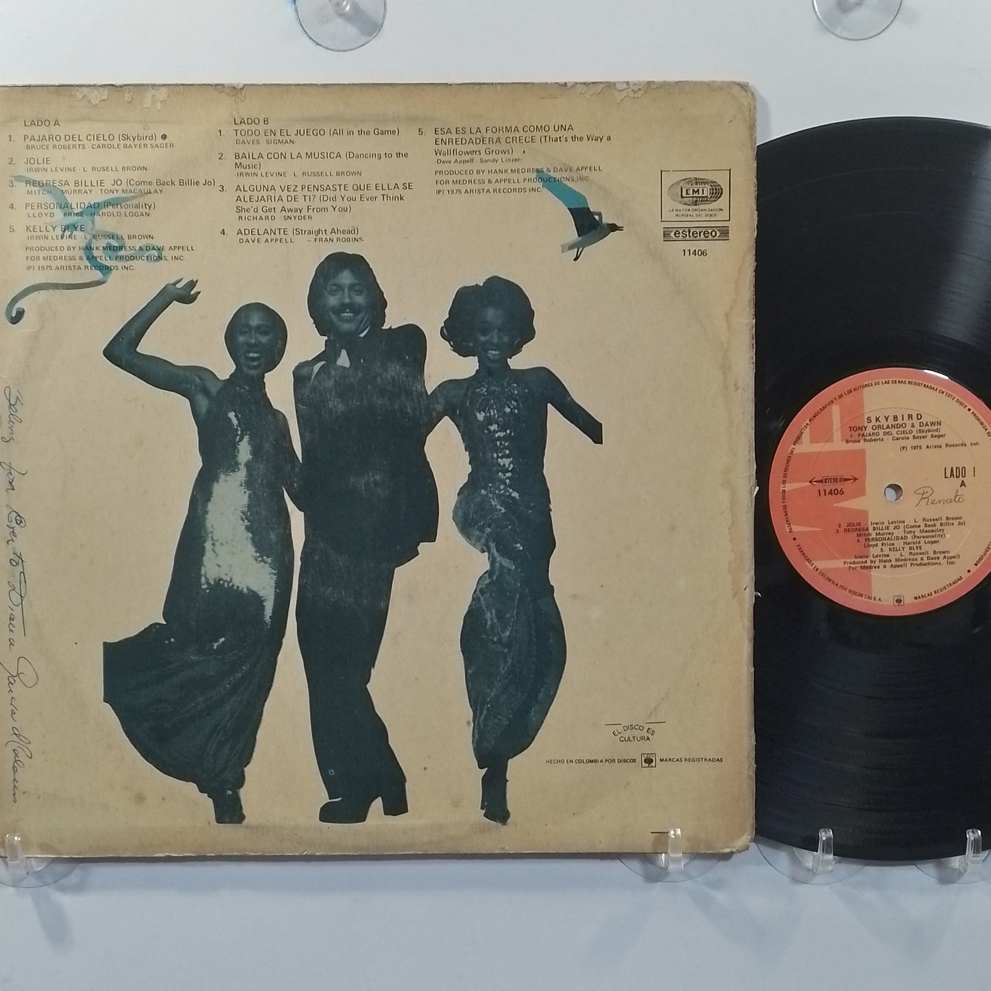 lp Tony Orlando & Dawn Skybird made colombia 1975 pop rock