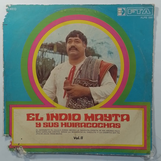 lp El Indio Mayta Y Sus Huiracochas vol 2 made peru 1973 folk huayno