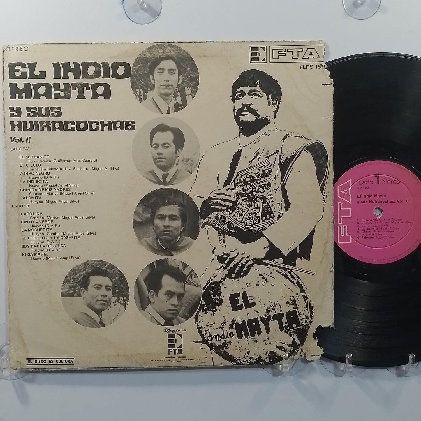 lp El Indio Mayta Y Sus Huiracochas vol 2 made peru 1973 folk huayno