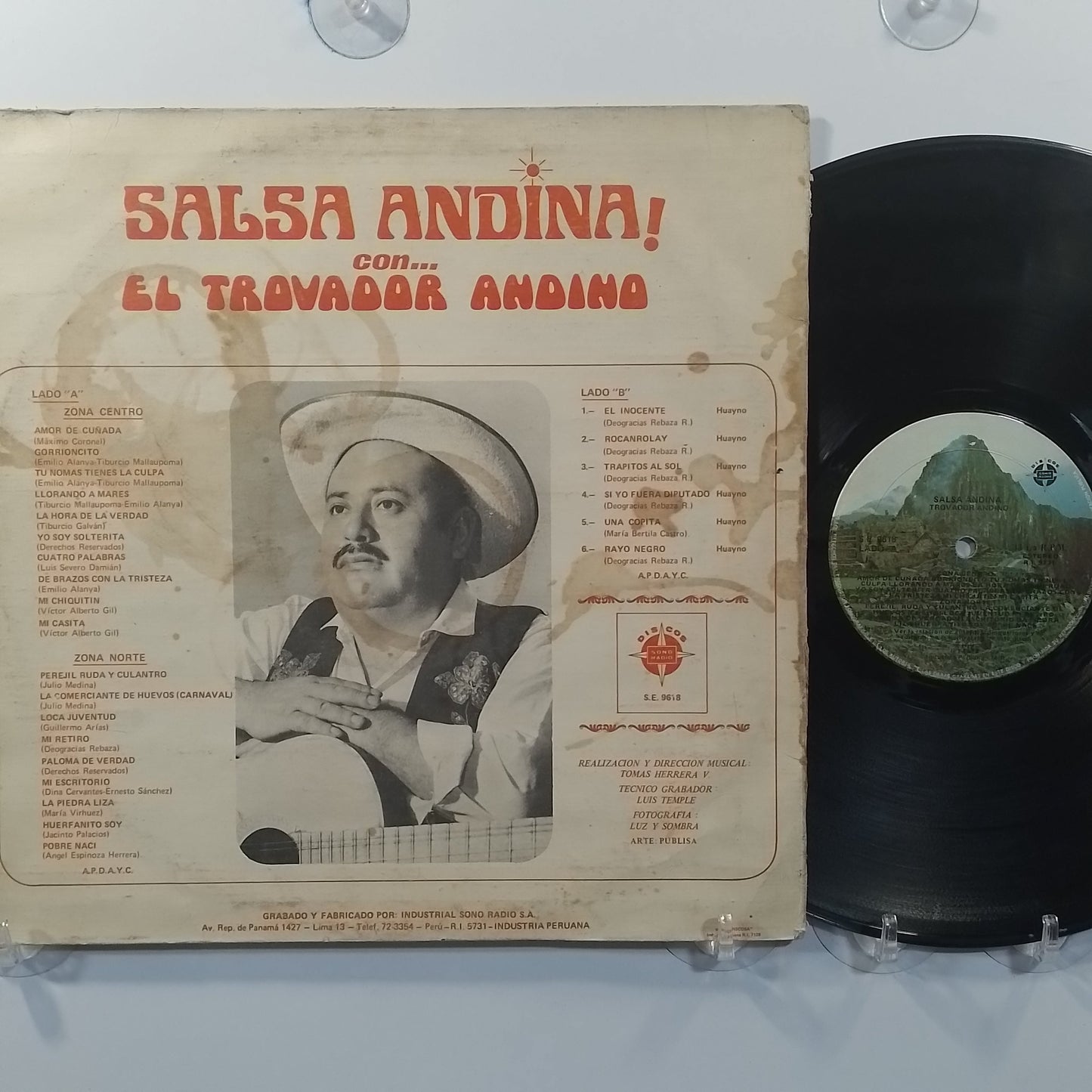 lp trovador andino salsa andina made peru 1974 huayno folk