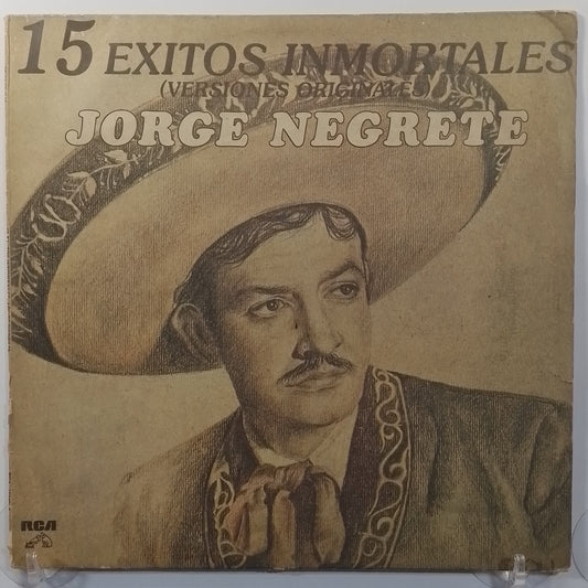 lp Jorge Negrete 15 Exitos Inmortales made peru 1984 ranchera folk