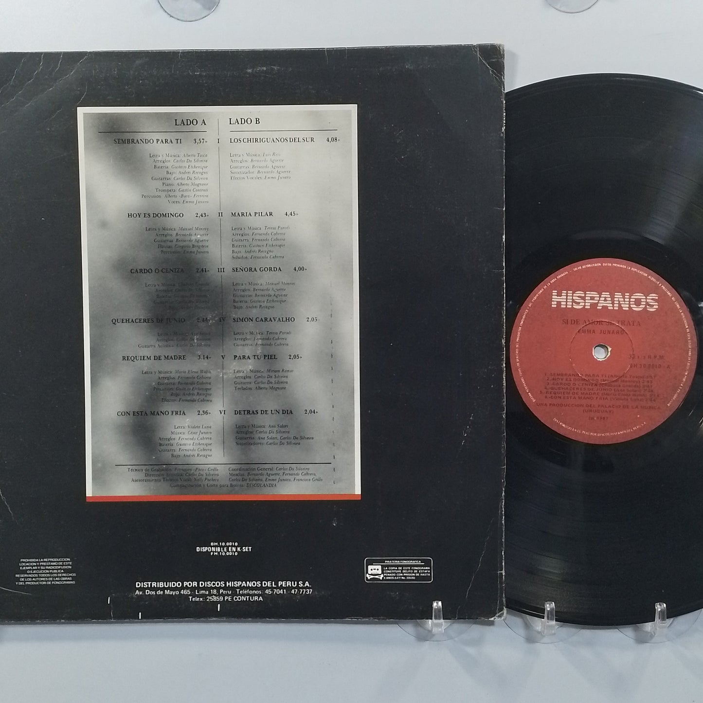 lp Emma Junaro Si De Amor Se Trata made peru 1987 latin folk