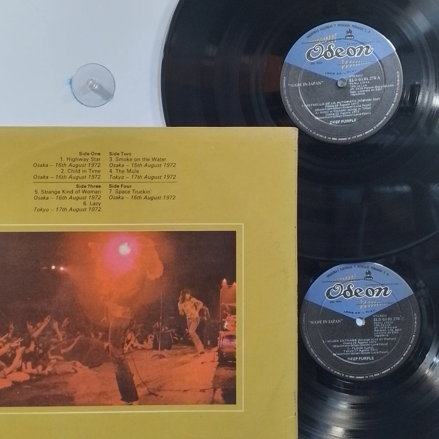 x2 lp Deep Purple Made in Japan made peru 1972 gatefold Hard Rock