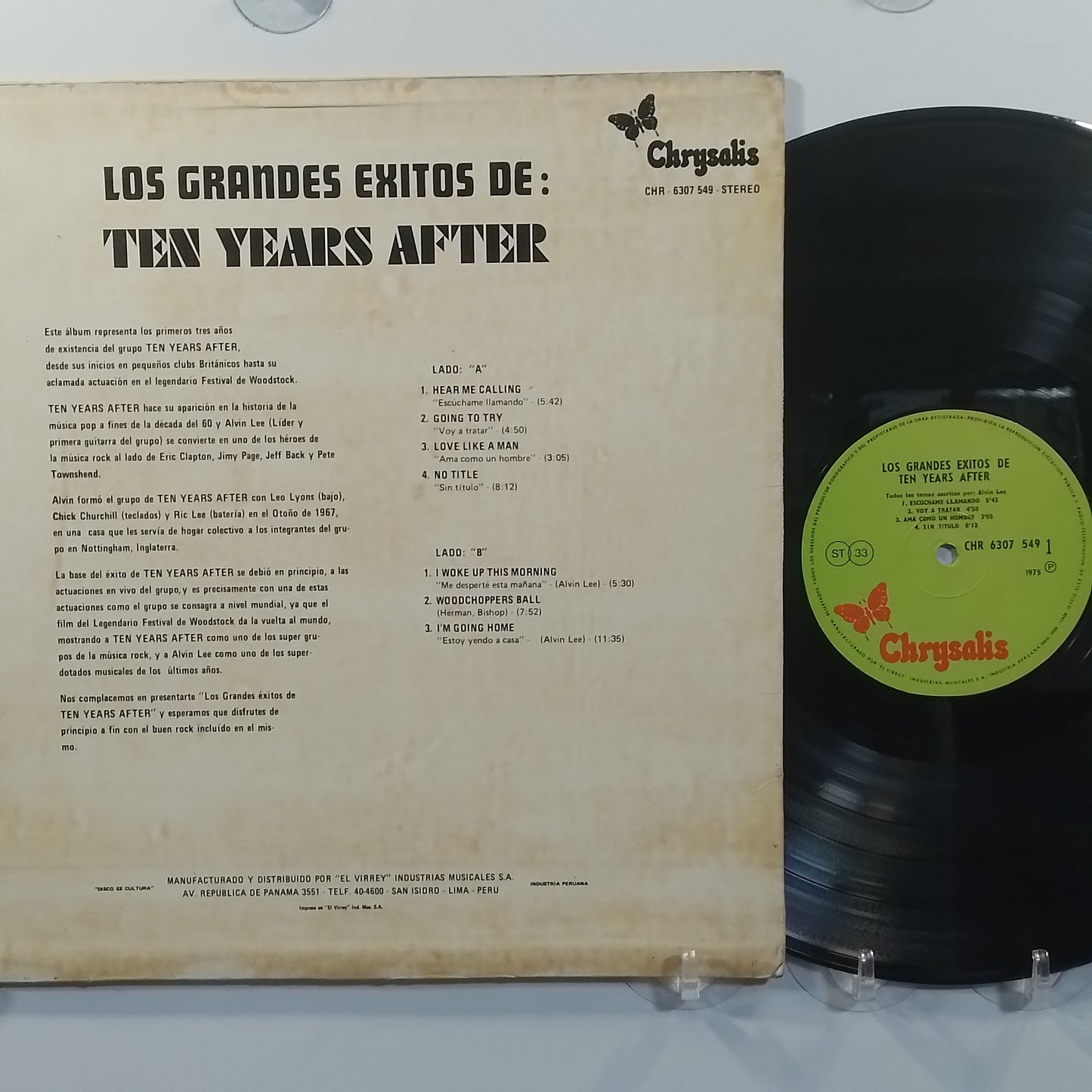 lp Ten Years After Los Grandes Exitos made peru 1975 hard rock