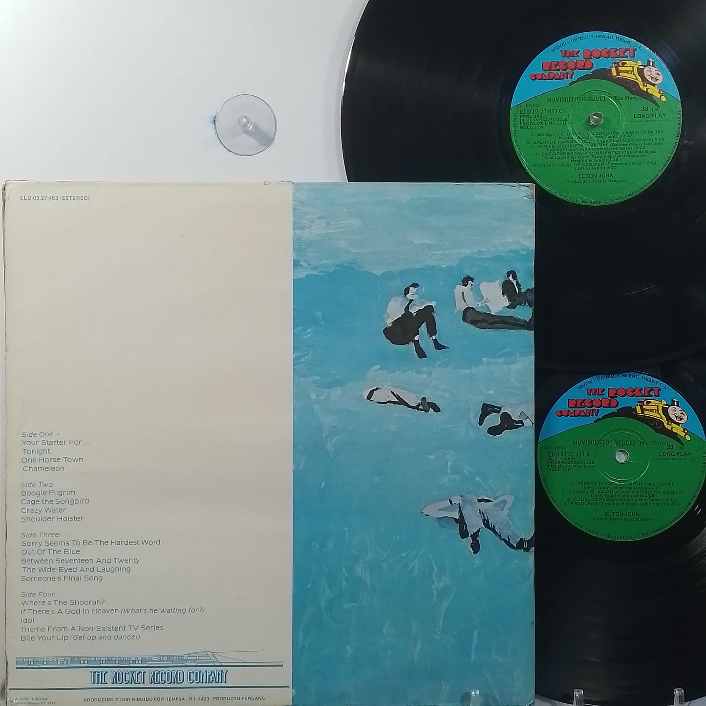 x2 lp Elton John Blue Moves made peru 1976 gatefold con insert pop rock