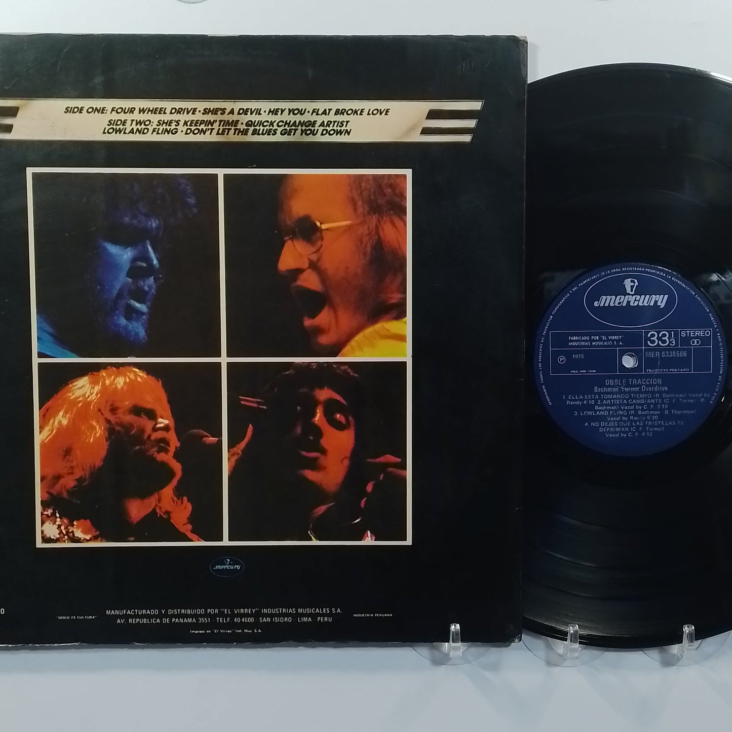 lp Bachman Turner Overdrive Four Wheel Drive made peru 1975 hard rock