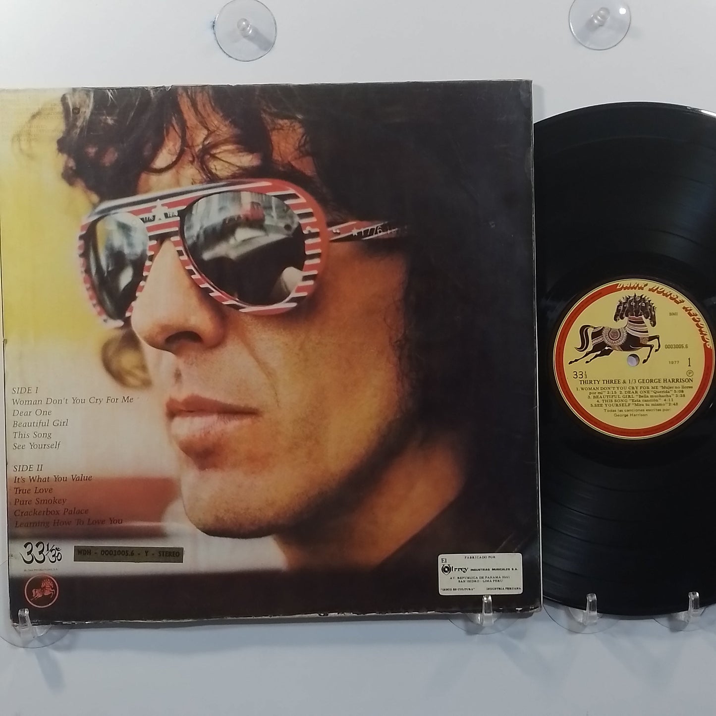 lp George Harrison Thirty Three & 1/3 made peru 1977 gatefold con insert pop rock