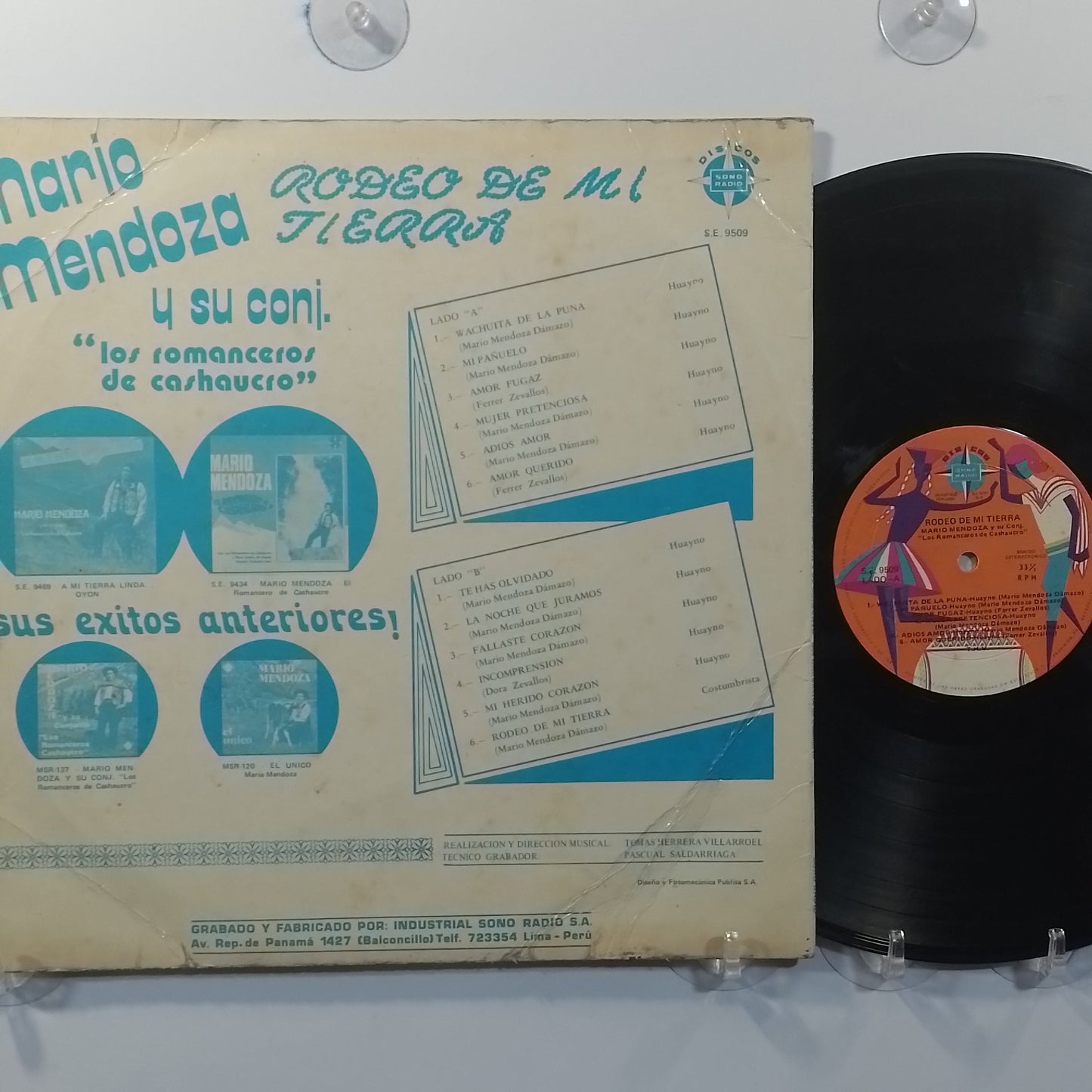 lp mario mendoza rodeo de mi tierra made peru 1973 huayno folk