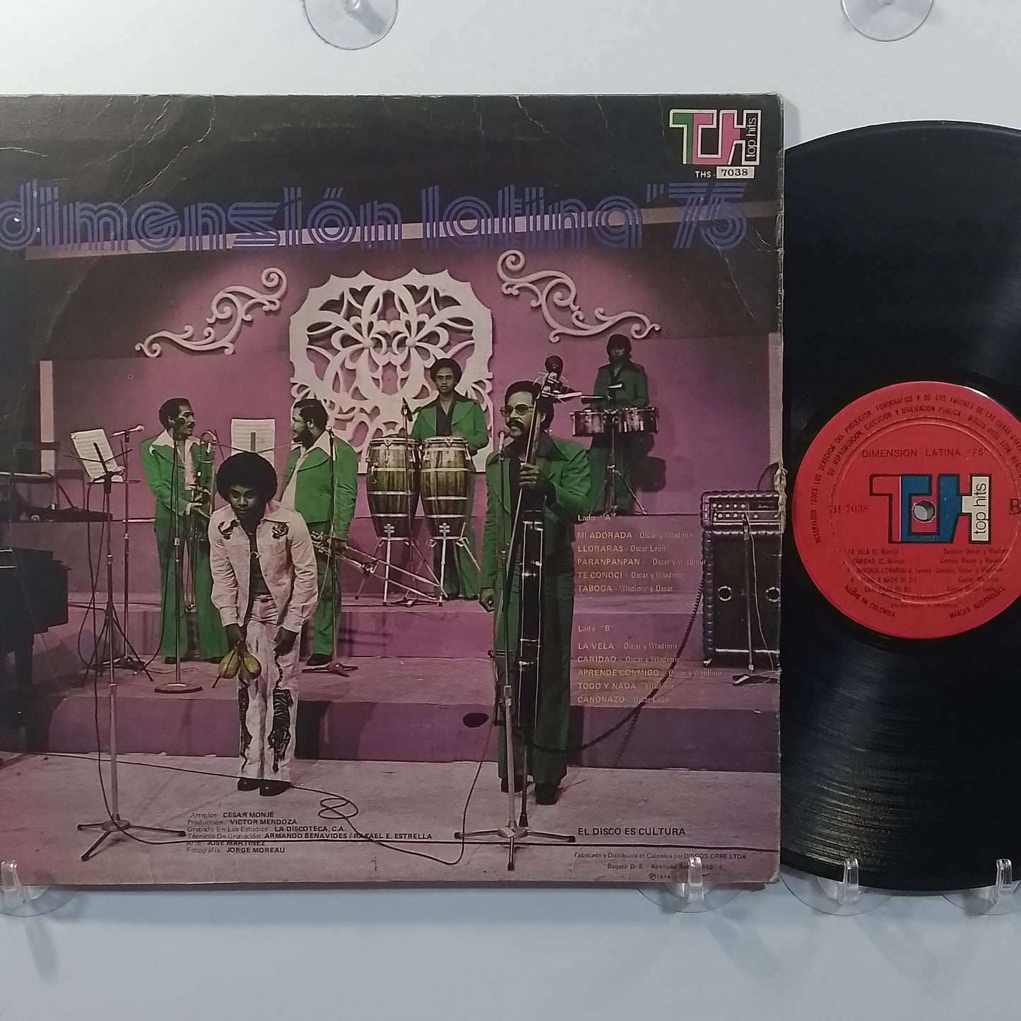 lp Dimension Latina Oscar D'Leon Wladimir Lozano Dimension Latina 75 Salsa Brava made colombia 1974 salsa