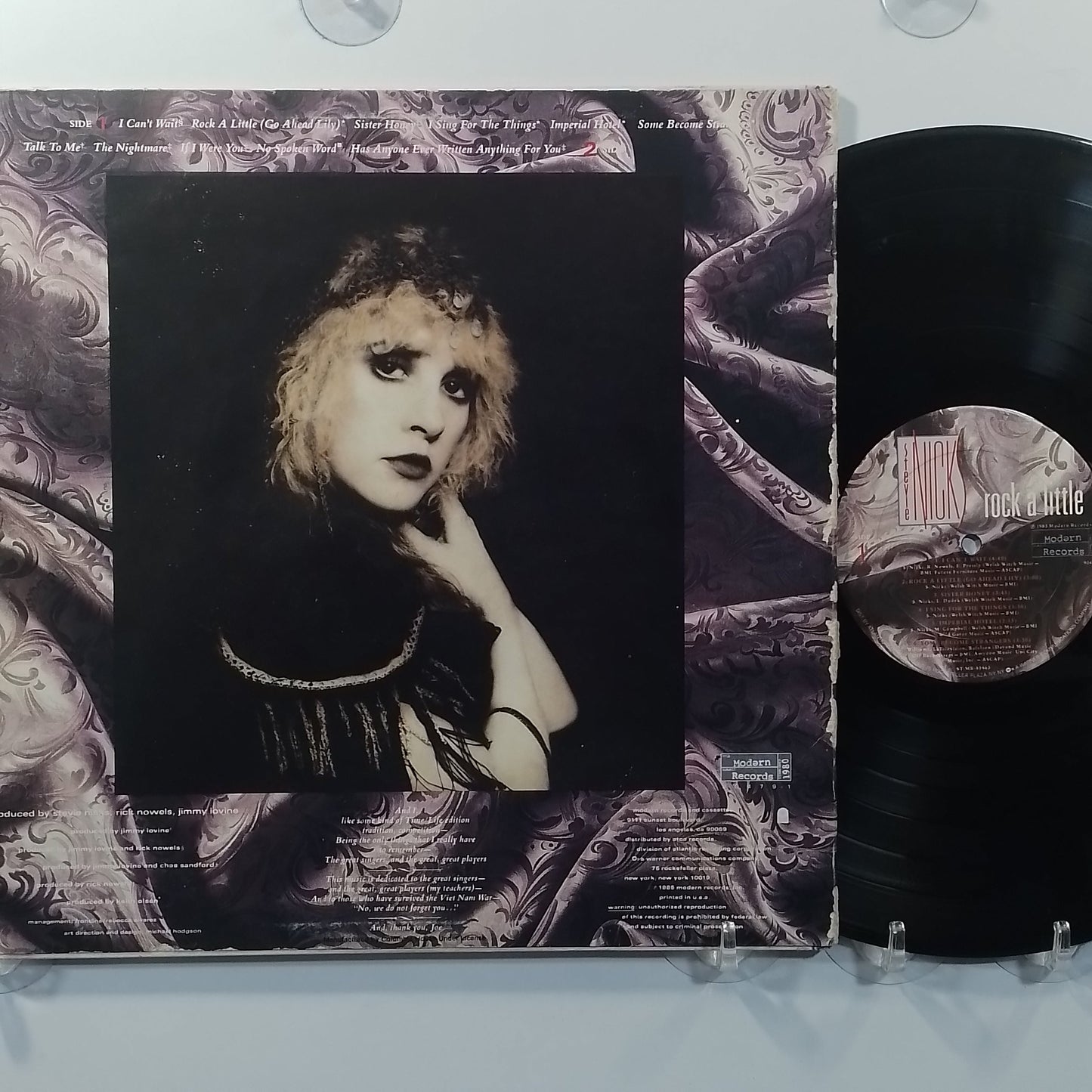 lp Stevie Nicks Rock A Little made usa 1985 con insert rock