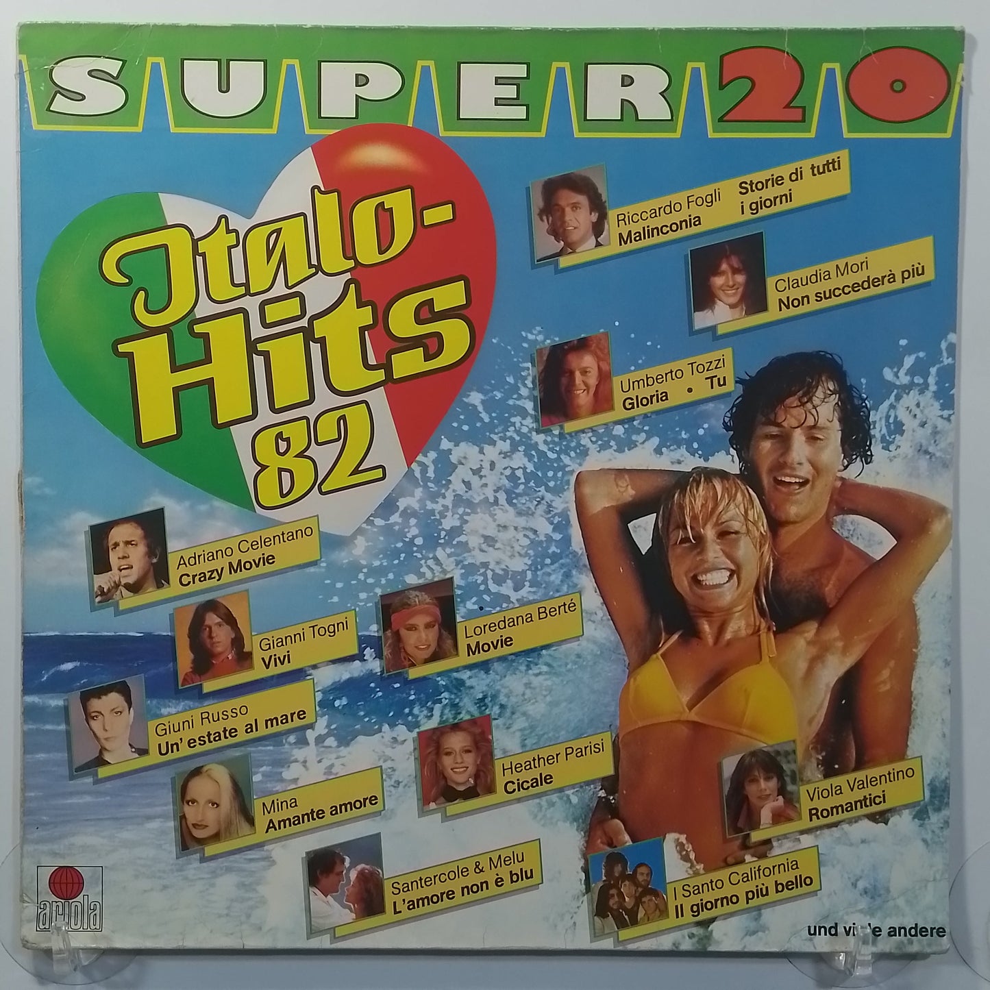 lp Super 20 Italo Hits 82 Umberto Tozzi Riccardo Fogli Claudia Mori varios made alemania 1982 euro pop