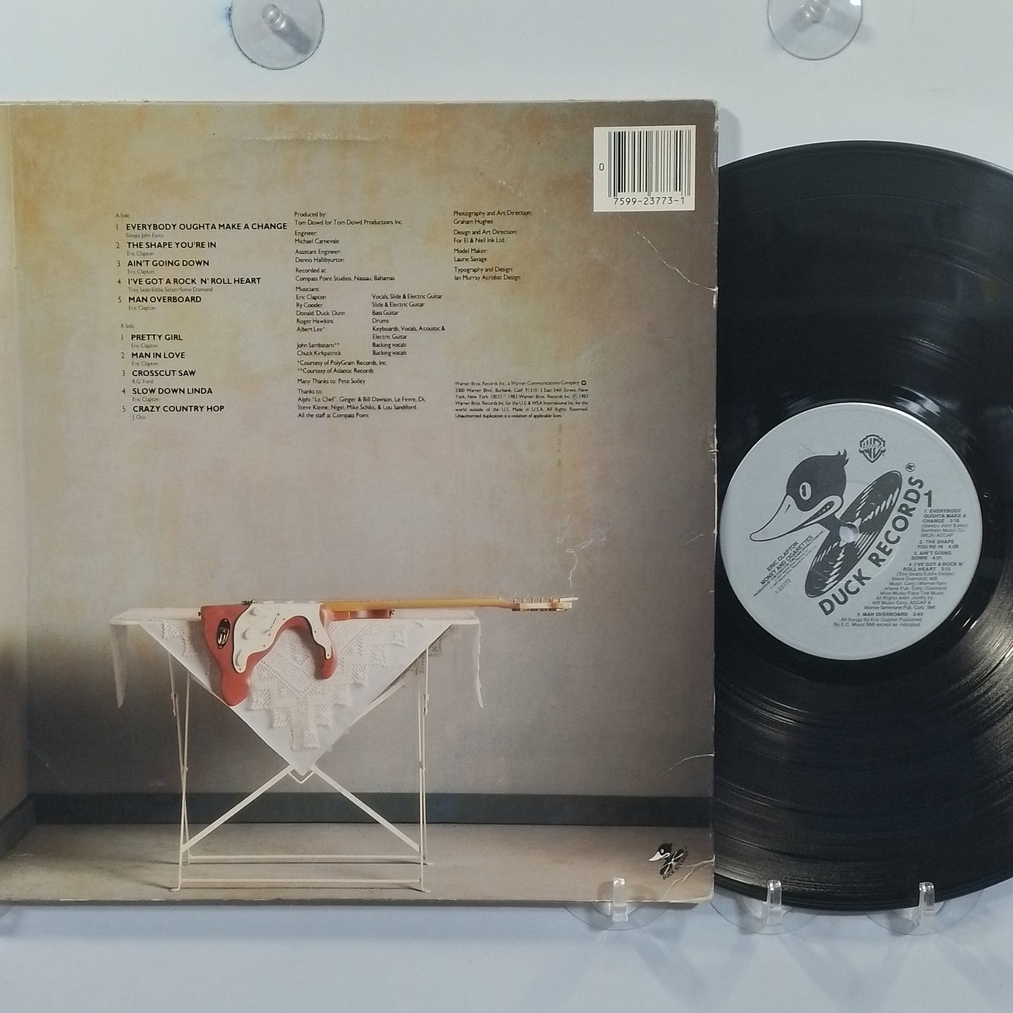 lp Eric Clapton money And Cigarettes made usa 1983 con insert rock