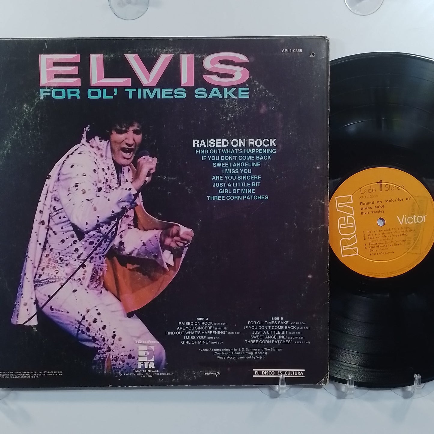 lp Elvis Presley Raised On Rock / For Ol' Times Sake made peru 1974 promocional rock