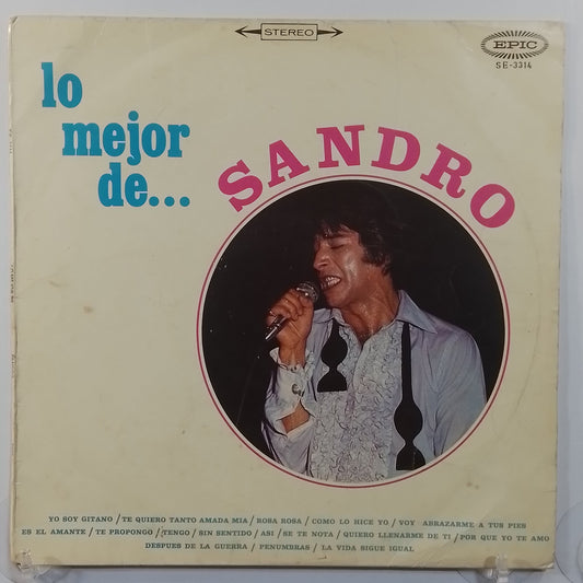 lp Sandro lo mejor de sandro made peru 1975 latin rock