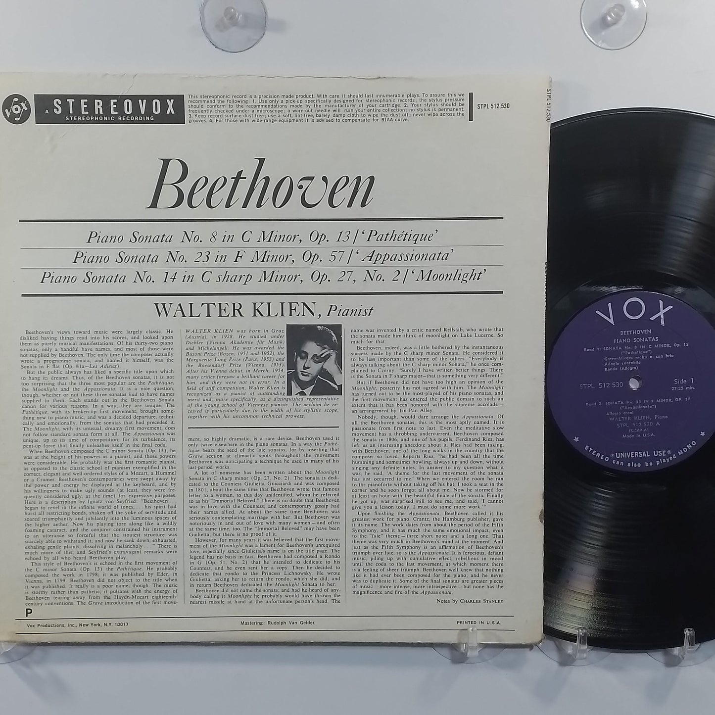 lp Walter Klien Beethoven Sonatas made usa 1980 clasico