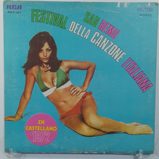 lp Festival San Remo 1972 en castellano nicola di bari claudio baglioni rita pavone varios made peru 1972 europop