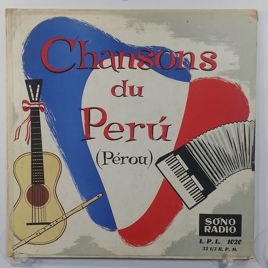 lp chansons du perou trio los chamas jorge perez lina angeli varios made peru 1960 andean folk