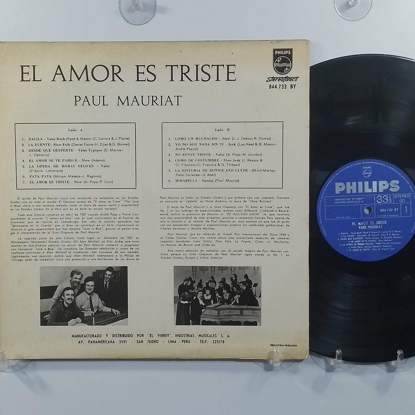 lp Le Grand Orchestre De Paul Mauriat Love Is Blue made peru 1968 instrumental