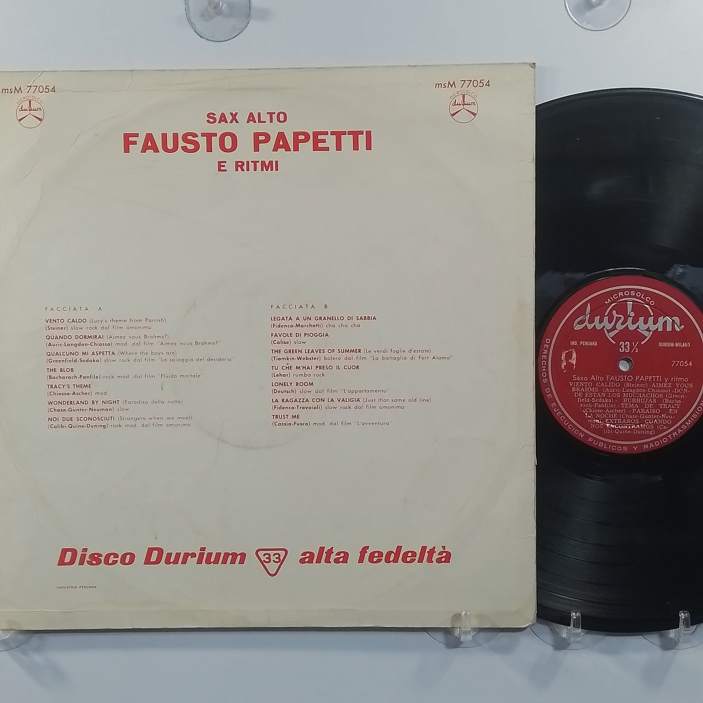 lp fausto papetti saxo alto fausto papetti y ritmo made peru 1970 instrumental